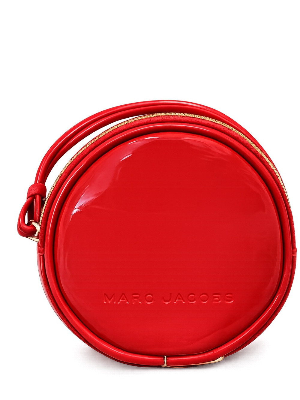 Marc Jacobs Red Patent Leather Mini Round Crossbody - Picture 3 of 5